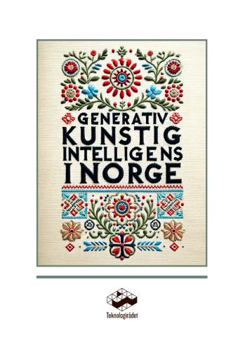 Forsiden av dokumentet Generativ kunstig intelligens i Norge