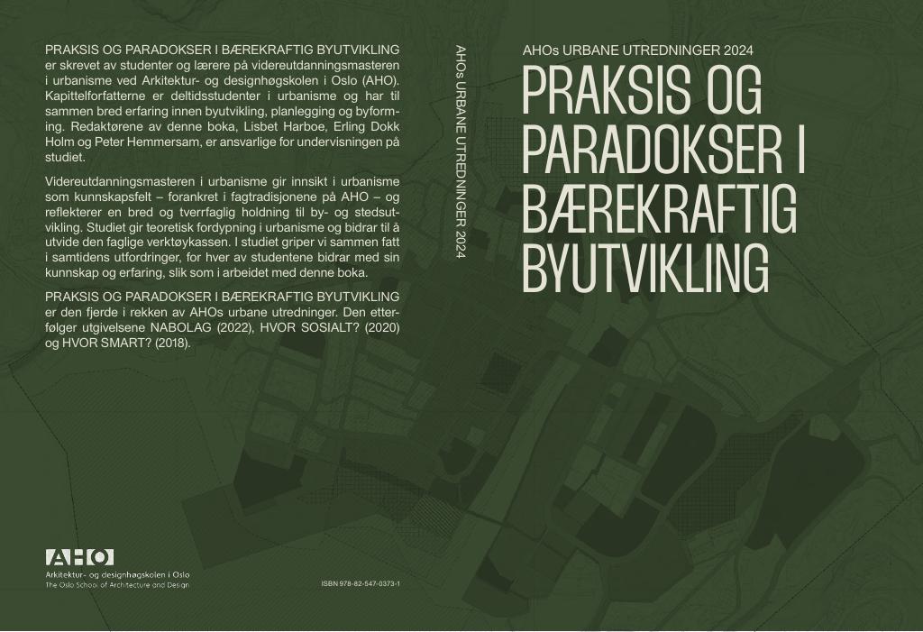 Forsiden av dokumentet Praksis og paradokser i bærekraftig byutvikling