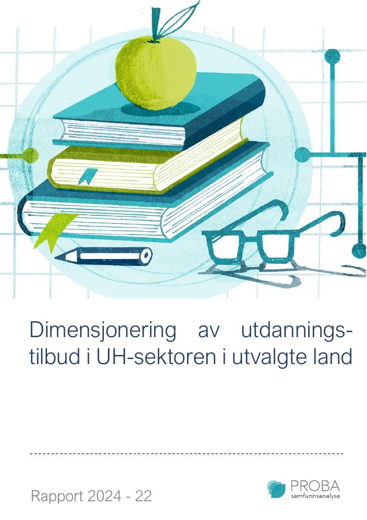 Forsiden av dokumentet Dimensjonering av utdanningstilbud i UH-sektoren i utvalgte land