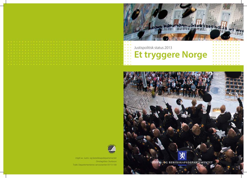 Forsiden av dokumentet Et tryggere Norge