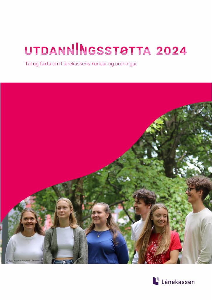Forsiden av dokumentet Utdanningsstøtta 2024