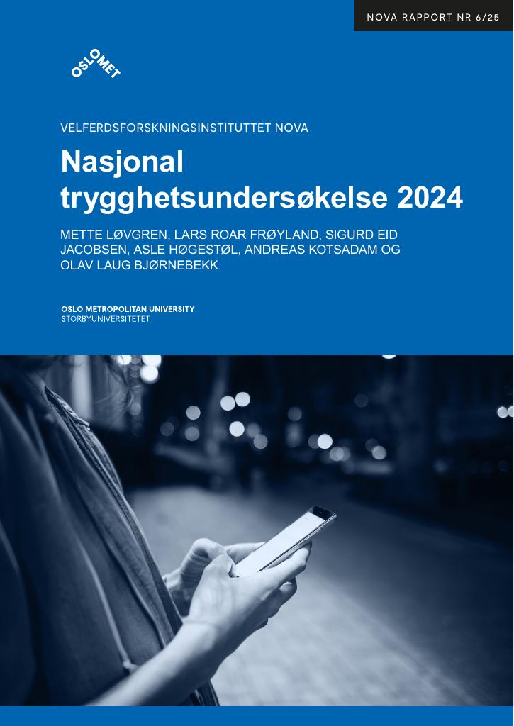 Forsiden av dokumentet Nasjonal trygghetsundersøkelse 2024