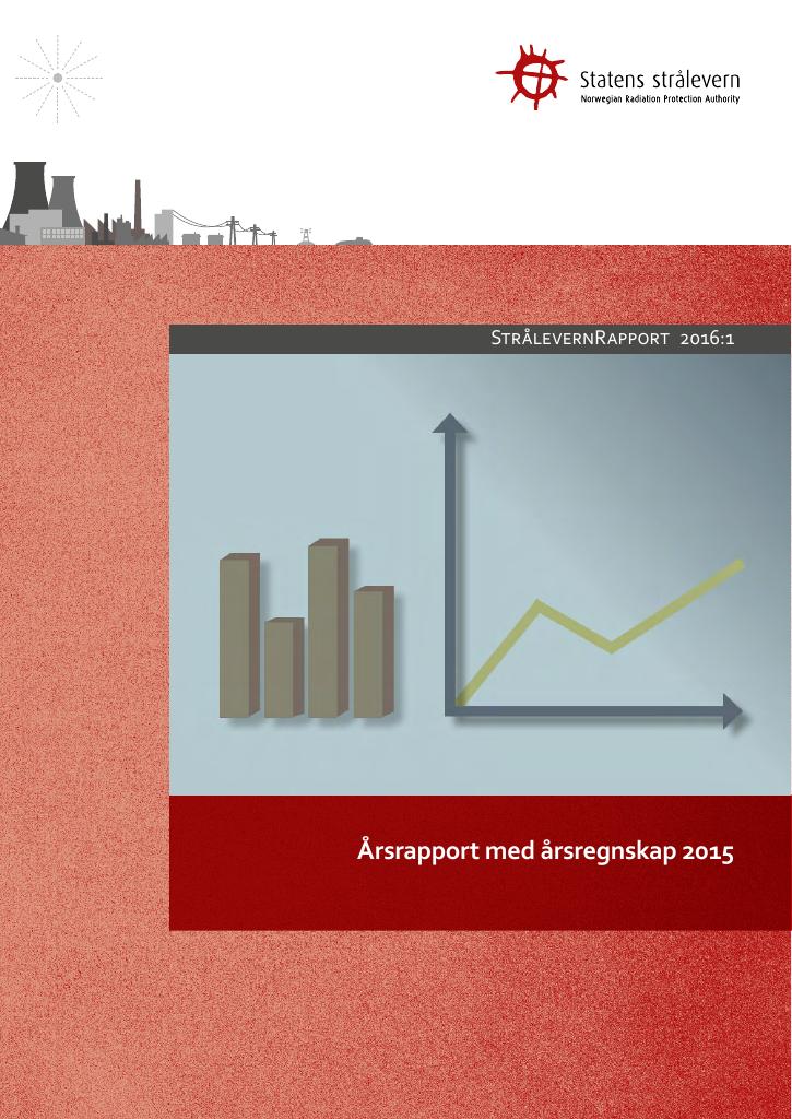 Forsiden av dokumentet Årsrapport Statens strålevern 2015