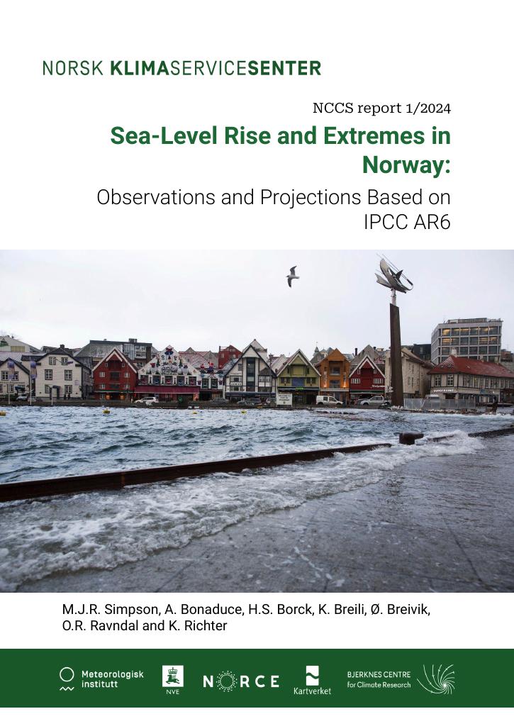 Forsiden av dokumentet Sea-level rise and extremes in Norway : observations and projections based on IPCC AR6