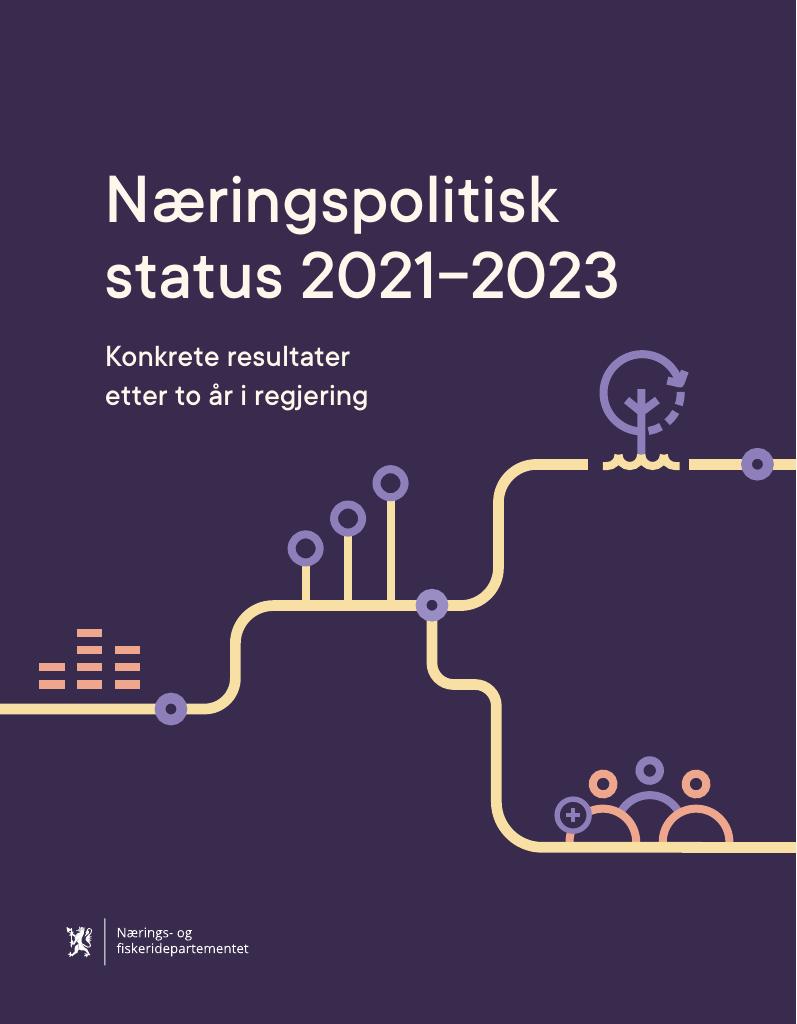 Forsiden av dokumentet Næringspolitisk status 2021-2023