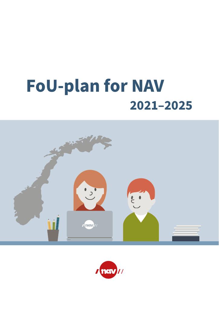 Forsiden av dokumentet FoU-plan for NAV 2021–2025