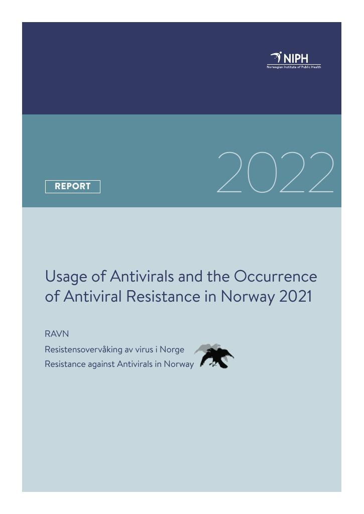 Forsiden av dokumentet Usage of Antivirals and the Occurrence of Antiviral Resistance in Norway 2021