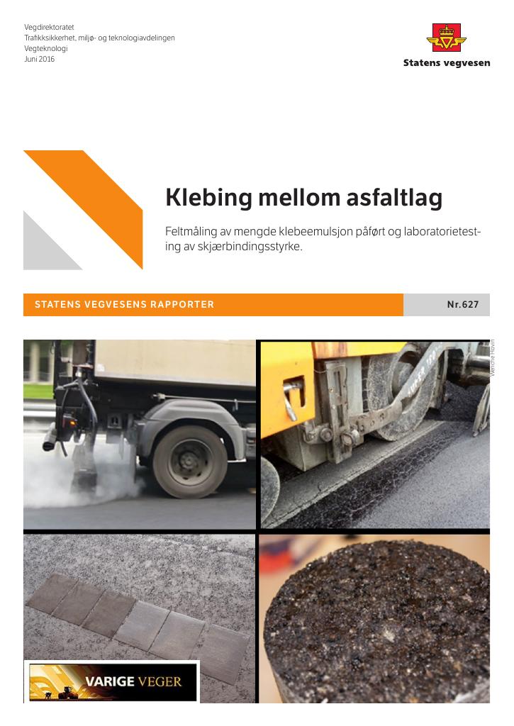 Forsiden av dokumentet Klebing mellom asfaltlag