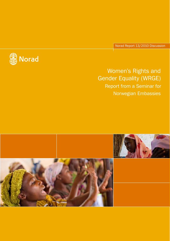 Forsiden av dokumentet Women’s Rights and Gender Equality (WRGE)