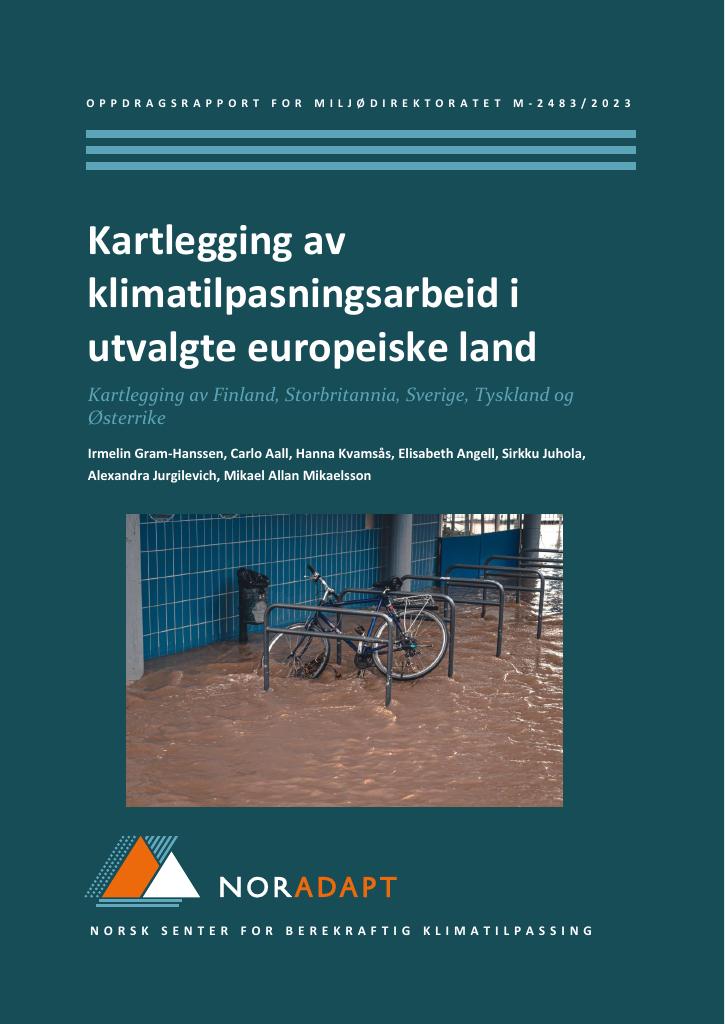 Forsiden av dokumentet Kartlegging av klimatilpasningsarbeid i utvalgte europeiske land