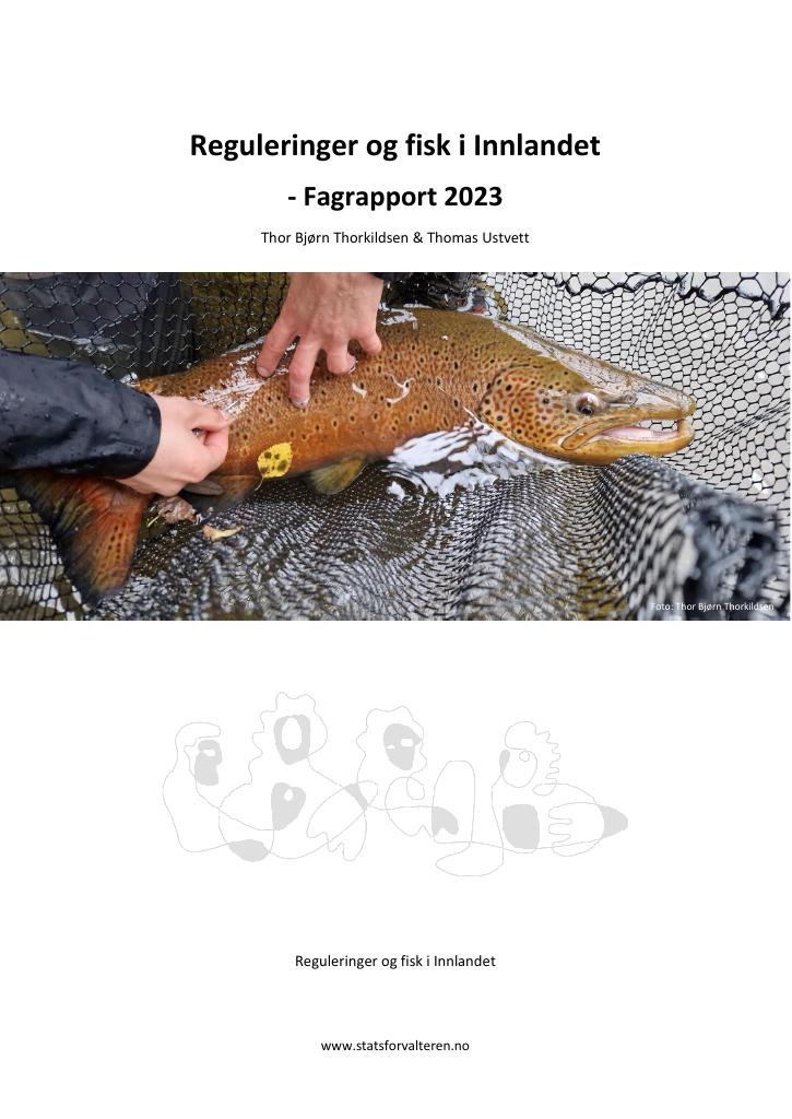 Forsiden av dokumentet Reguleringer og fisk i Innlandet : Fagrapport 2023