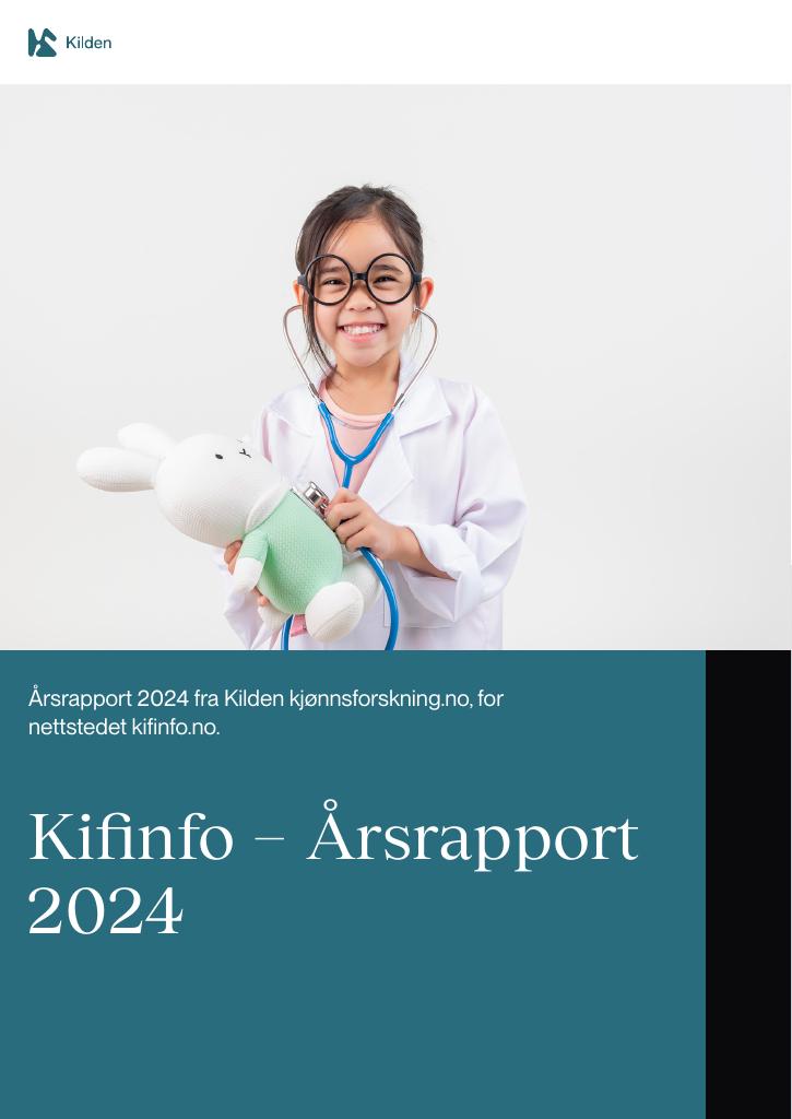 Forsiden av dokumentet Kifinfo Årsrapport 2024