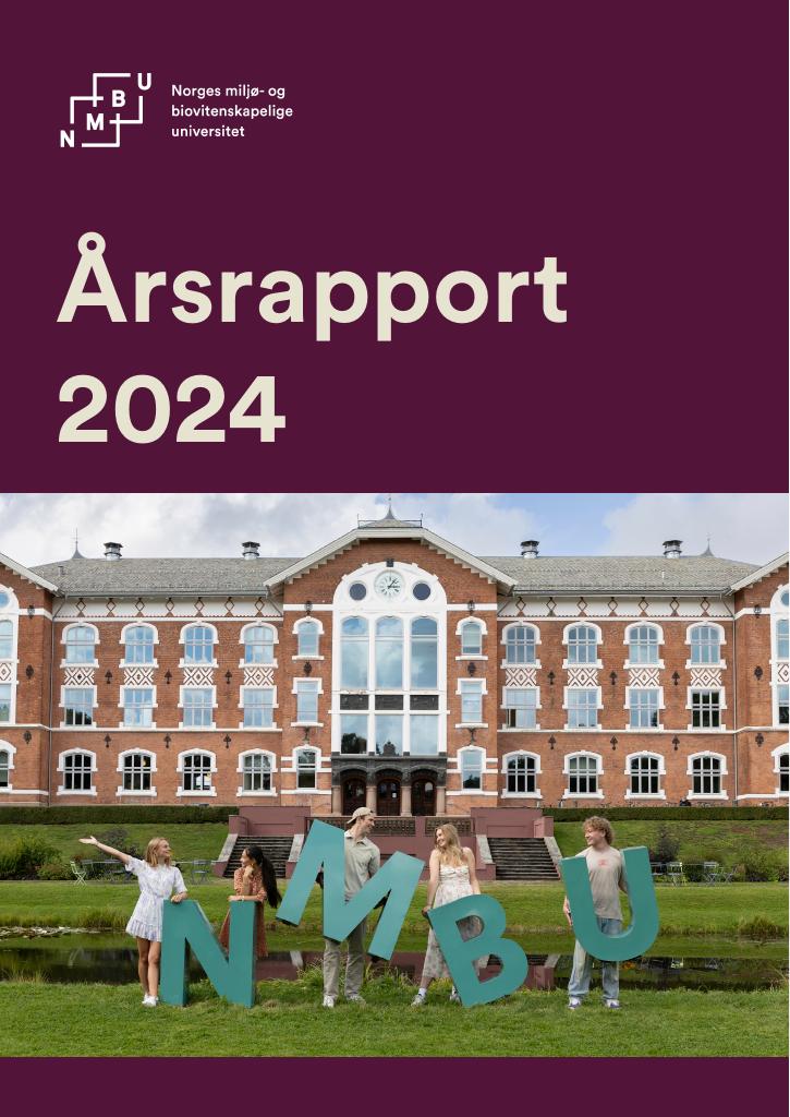 Forsiden av dokumentet Årsrapport Norges miljø- og biovitenskapelige universitet 2024