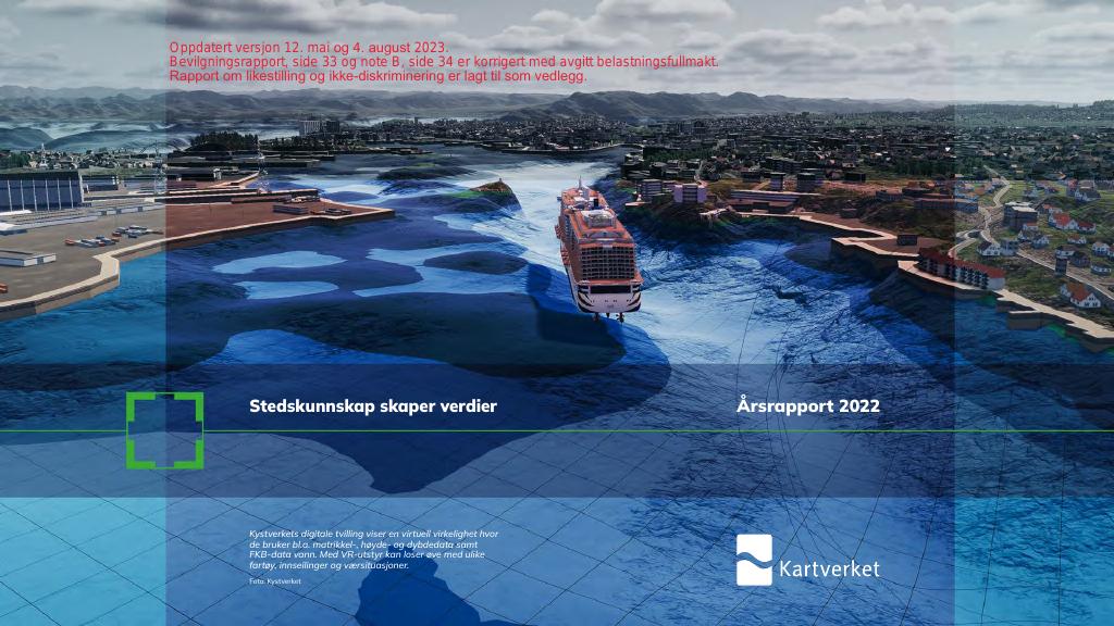 Forsiden av dokumentet Årsrapport (pdf) 2022