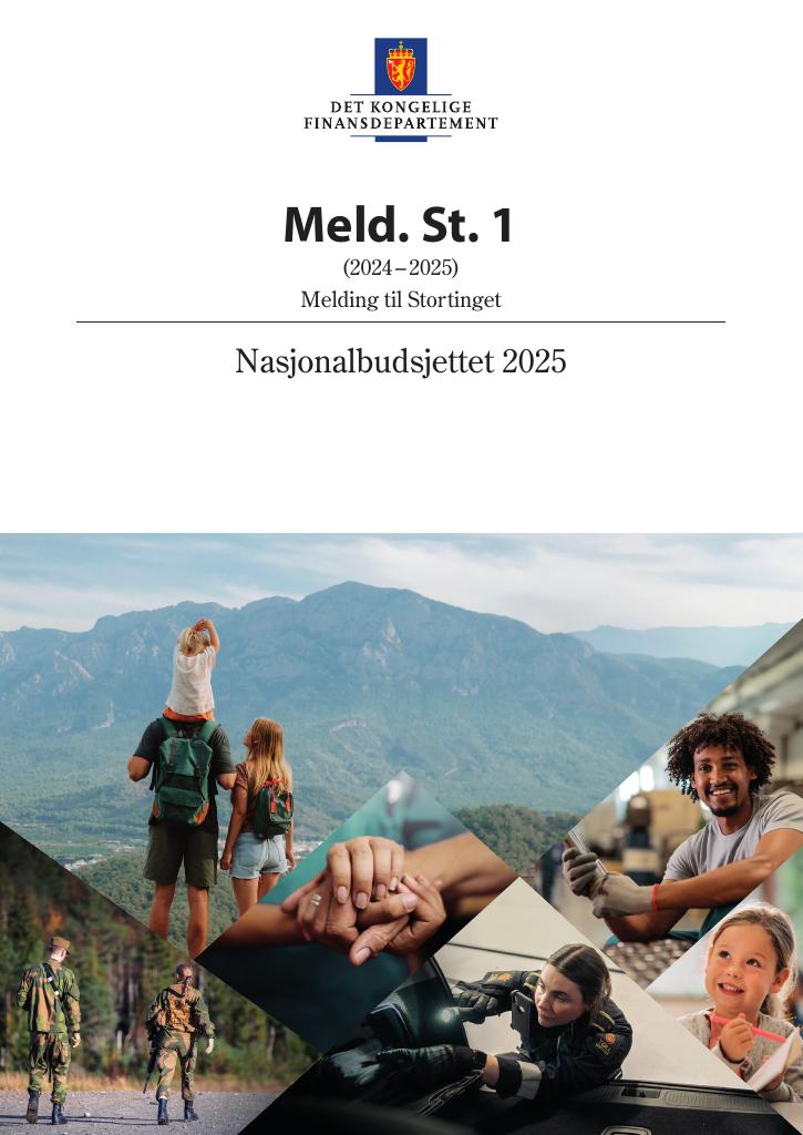 Forsiden av dokumentet Meld. St. 1 (2024–2025)