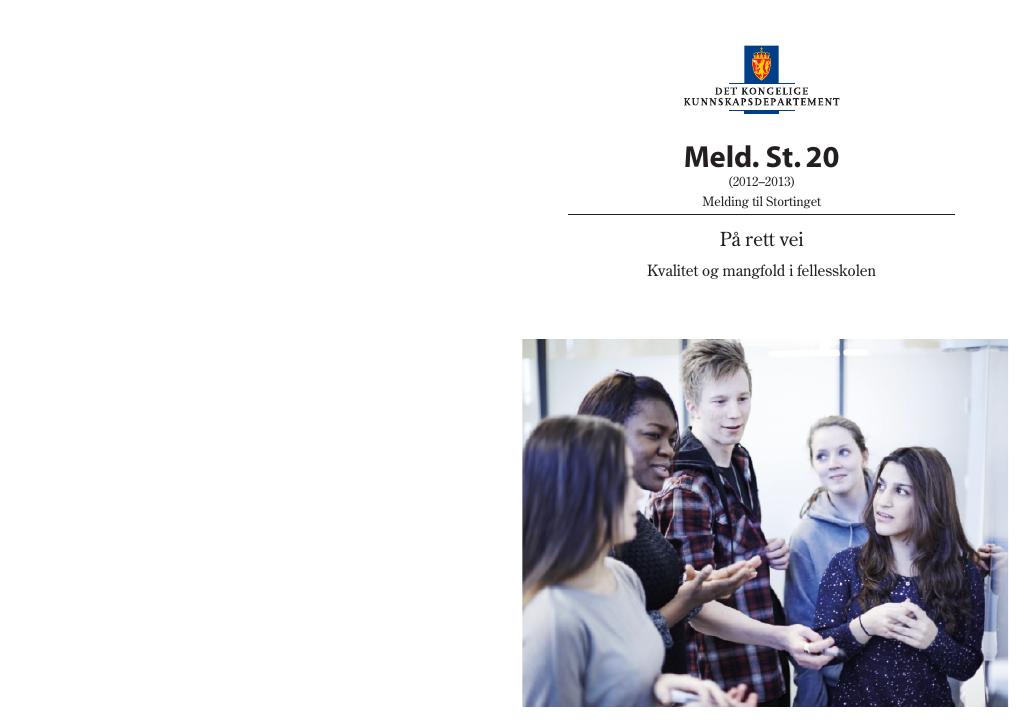 Forsiden av dokumentet Meld. St. 20 (2012–2013)