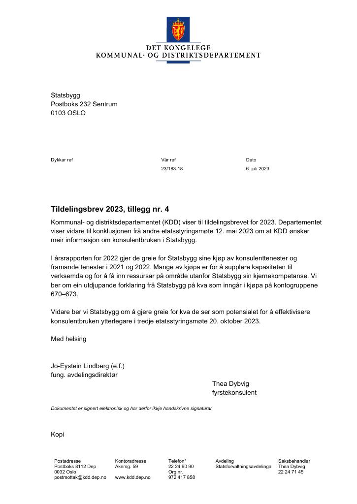 Forsiden av dokumentet tillegg4(pdf) 2023