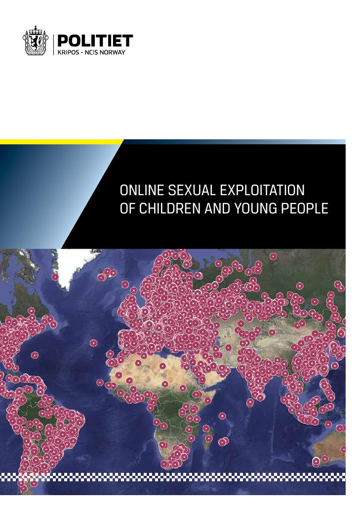 Forsiden av dokumentet ONLINE SEXUAL EXPLOITATION OF CHILDREN AND YOUNG PEOPLE