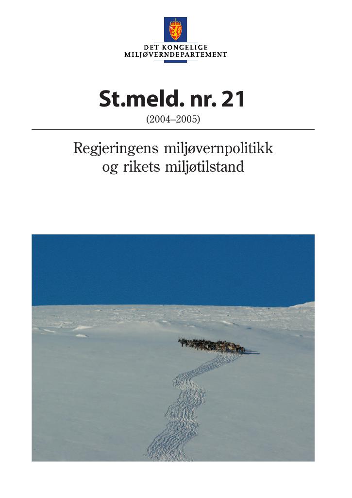 Forsiden av dokumentet St.meld. nr. 21 (2004-2005)