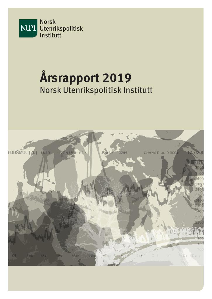 Forsiden av dokumentet Årsrapport Norsk utenrikspolitisk institutt 2019