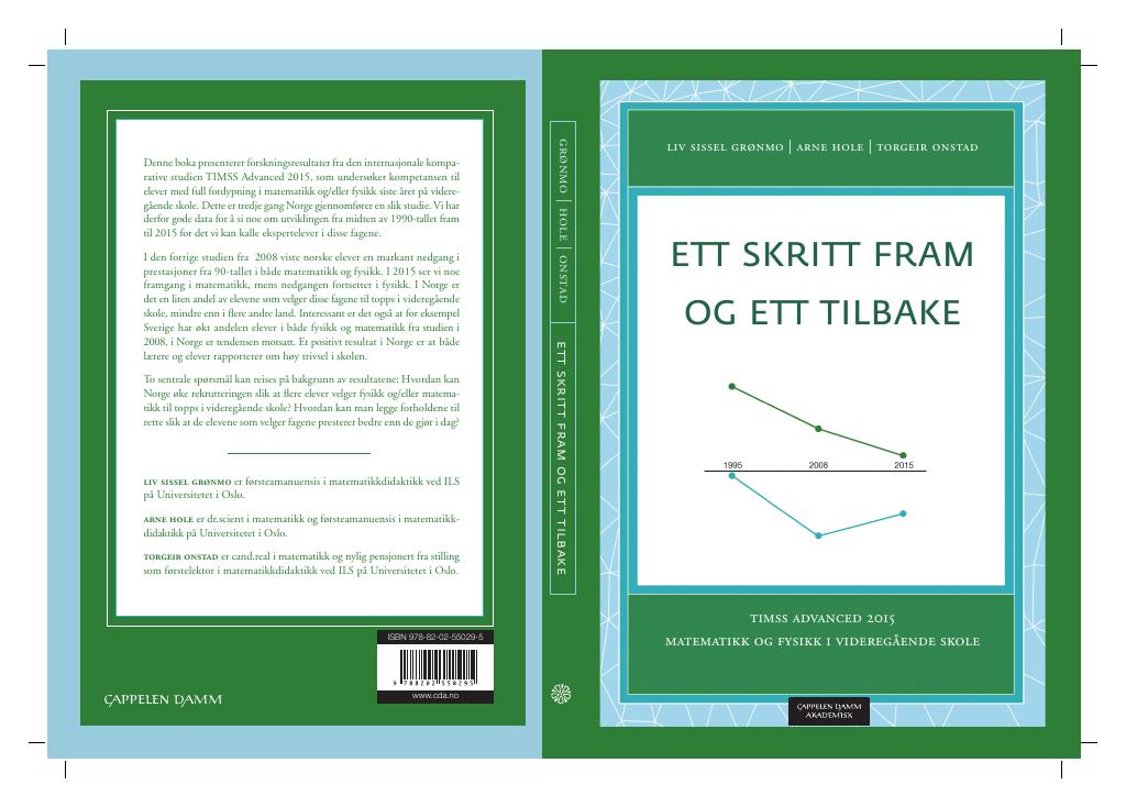 Forsiden av dokumentet TIMSS Advanced 2015: Ett skritt fram og ett tilbake