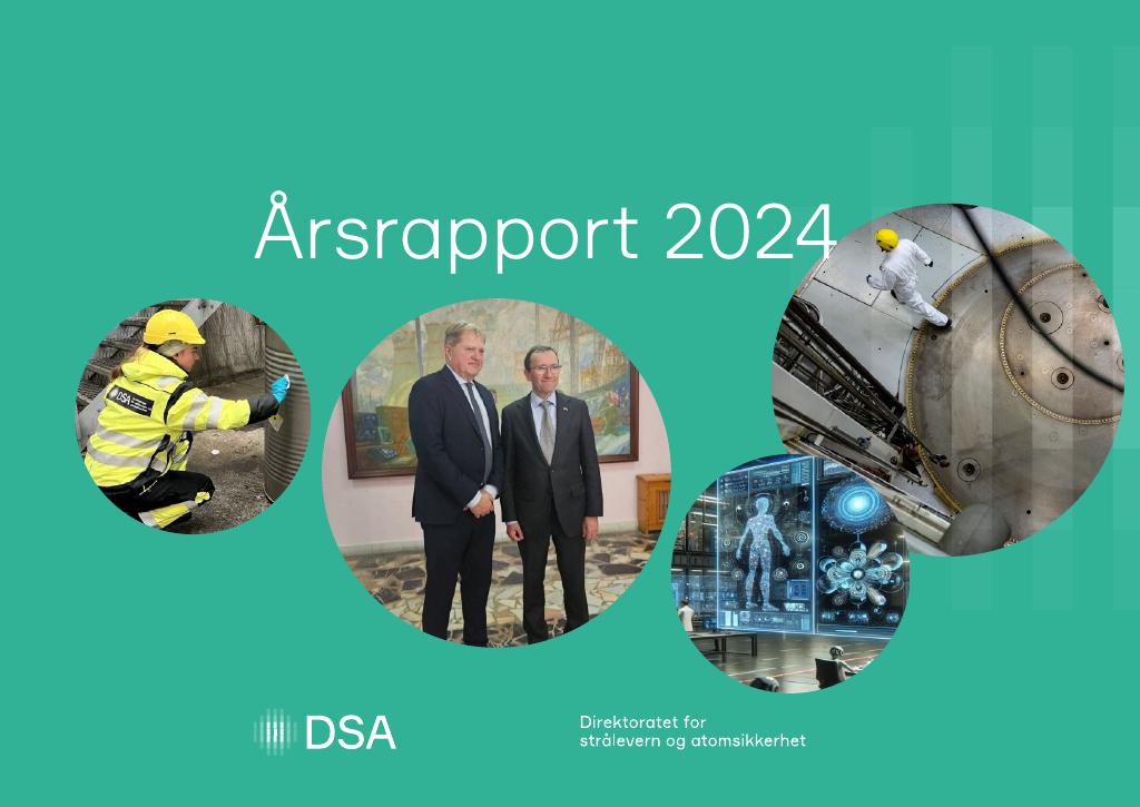 Forsiden av dokumentet Årsrapport  Direktoratet for strålevern og atomsikkerhet 2024
