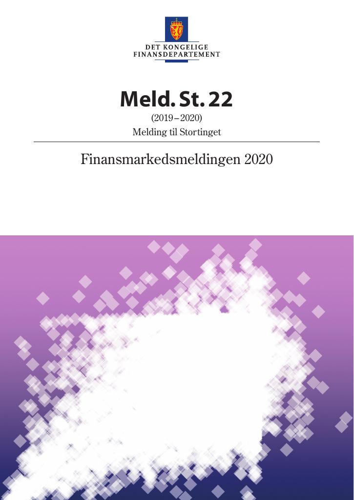 Forsiden av dokumentet Meld. St. 22 (2019–2020)