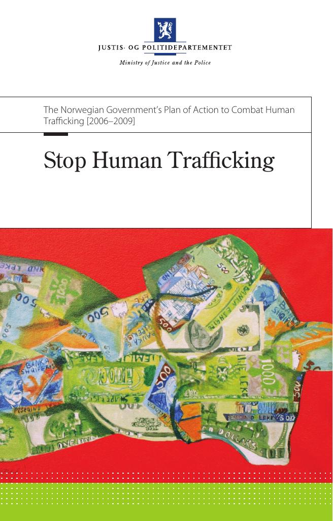 Forsiden av dokumentet Stop Human Trafficking