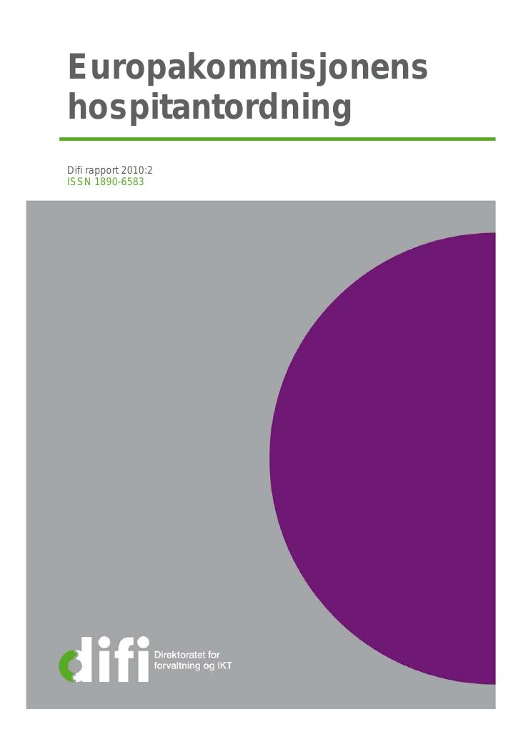 Forsiden av dokumentet Europakommisjonens hospitantordning