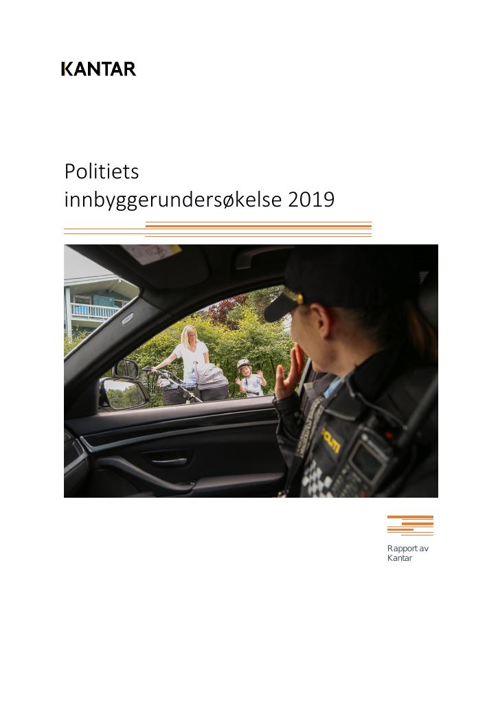 Forsiden av dokumentet Innbyggerundersøkelsen 2019