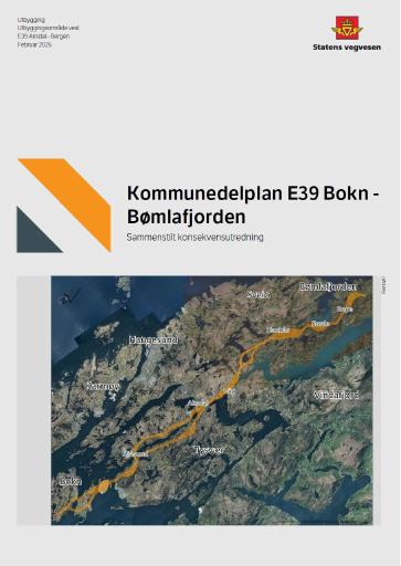 Forsiden av dokumentet Kommunedelplan E39 Bokn - Bømlafjorden