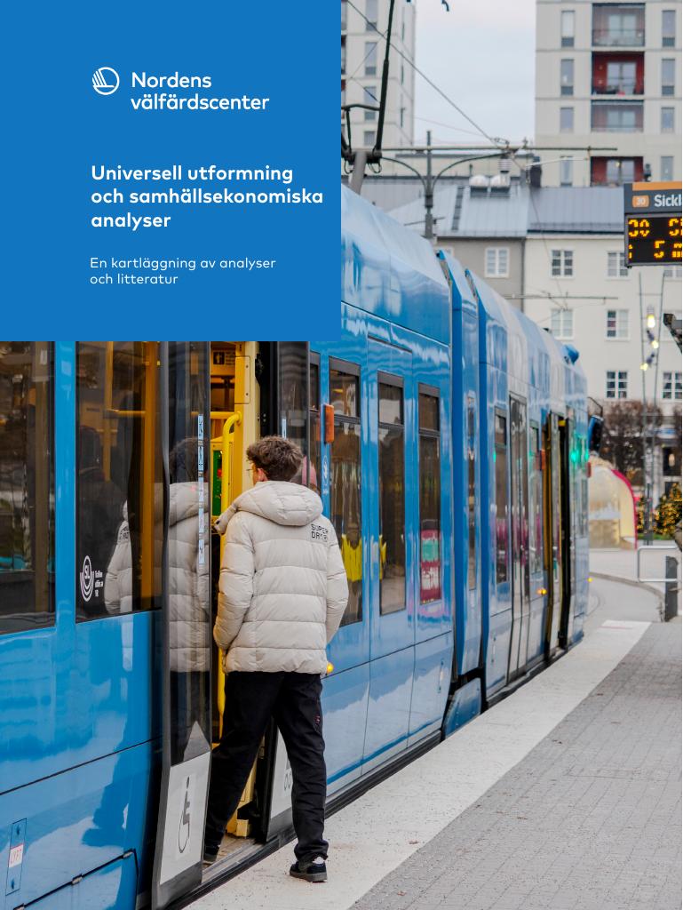Forsiden av dokumentet Universell utformning och samhällsekonomiska analyser