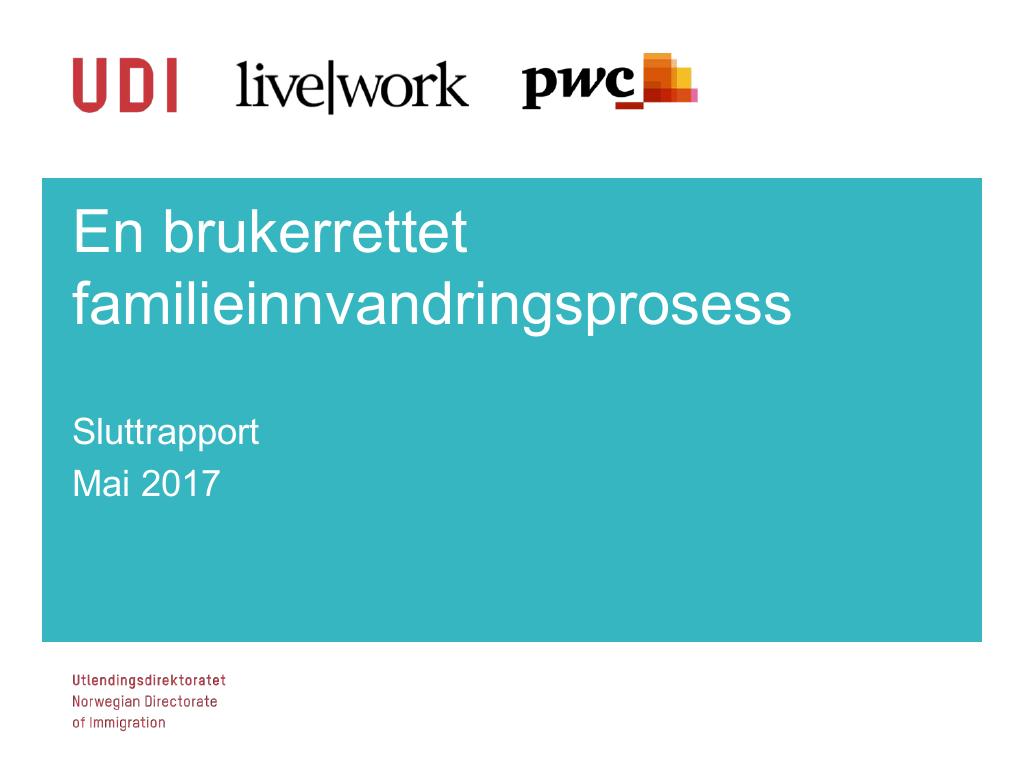 Forsiden av dokumentet Stimulab: Søknadsprosessen i familieinnvandringssaker