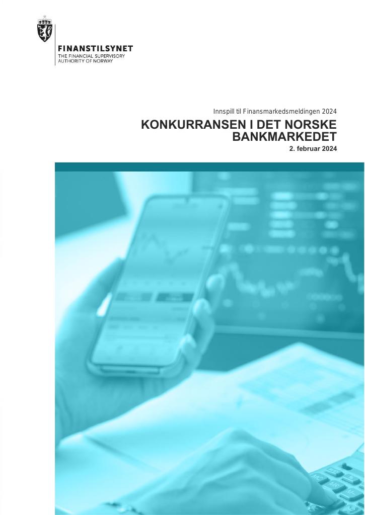 Forsiden av dokumentet KONKURRANSEN I DET NORSKE BANKMARKEDET