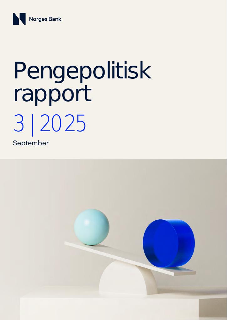 Forsiden av dokumentet Pengepolitisk rapport 3/2025