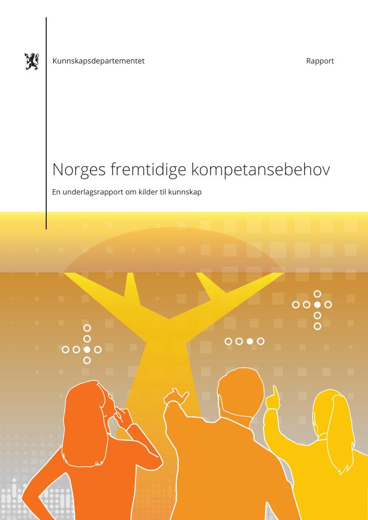 Forsiden av dokumentet Norges fremtidige kompetansebehov