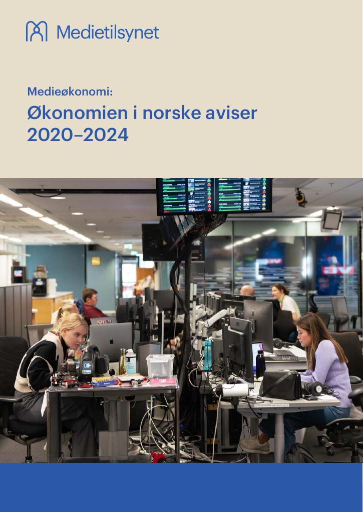 Forsiden av dokumentet Økonomien i norske aviser