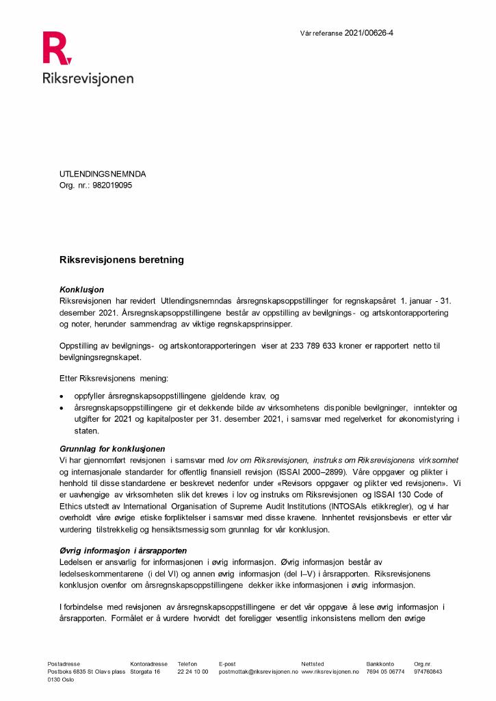 Forsiden av dokumentet Brev