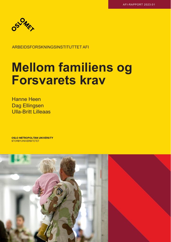 Forsiden av dokumentet Mellom familiens og Forsvarets krav