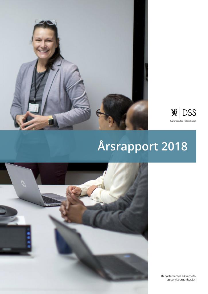 Forsiden av dokumentet Årsrapport DSS 2018