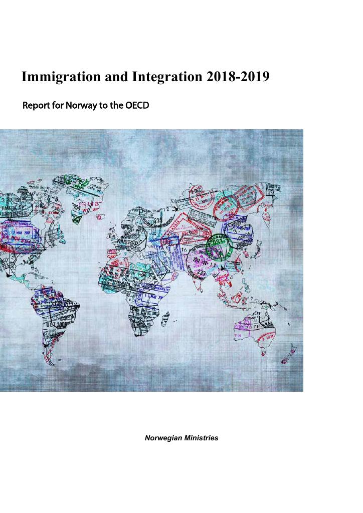 Forsiden av dokumentet Innvandring og integrering 2018–2019