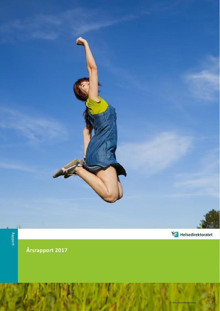 Forsiden av dokumentet Årsrapport Helsedirektoratet 2017