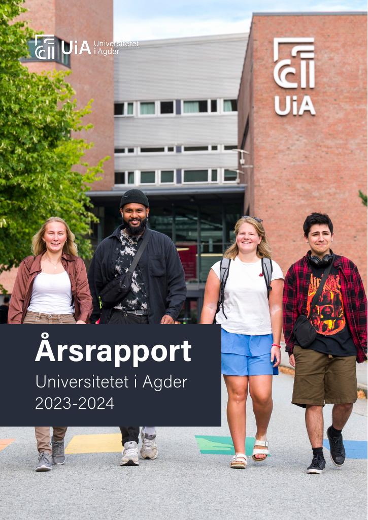 Forsiden av dokumentet Årsrapport Universitetet i Agder 2023