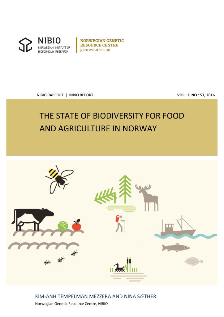 Forsiden av dokumentet The state of biodiversity for food and agriculture in Norway