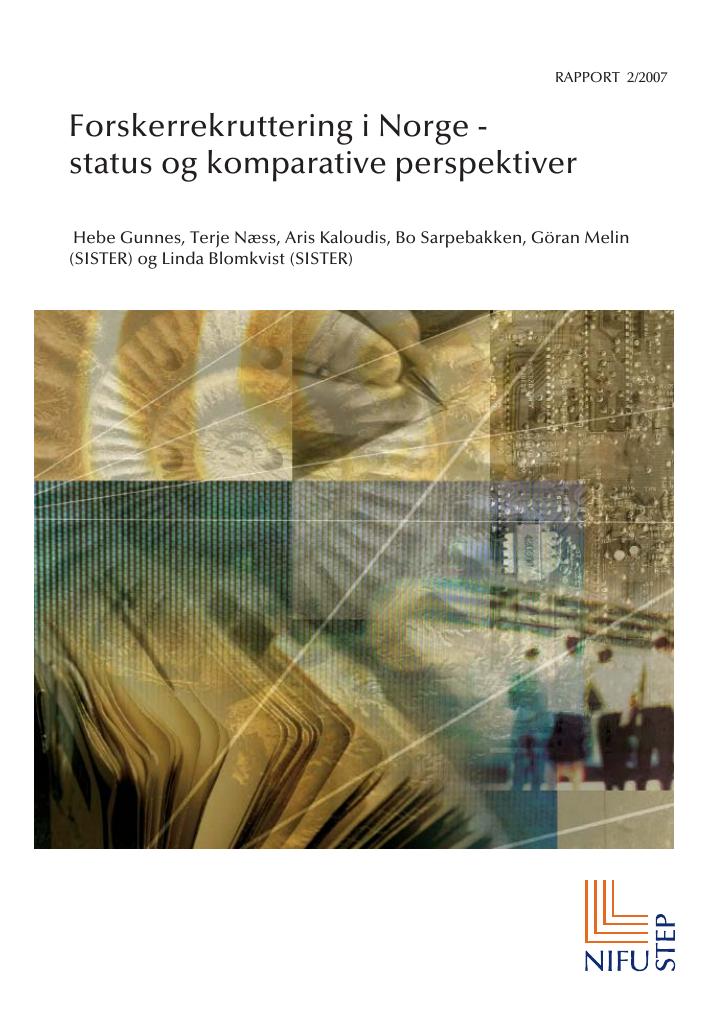 Forsiden av dokumentet Forskerrekruttering i Norge