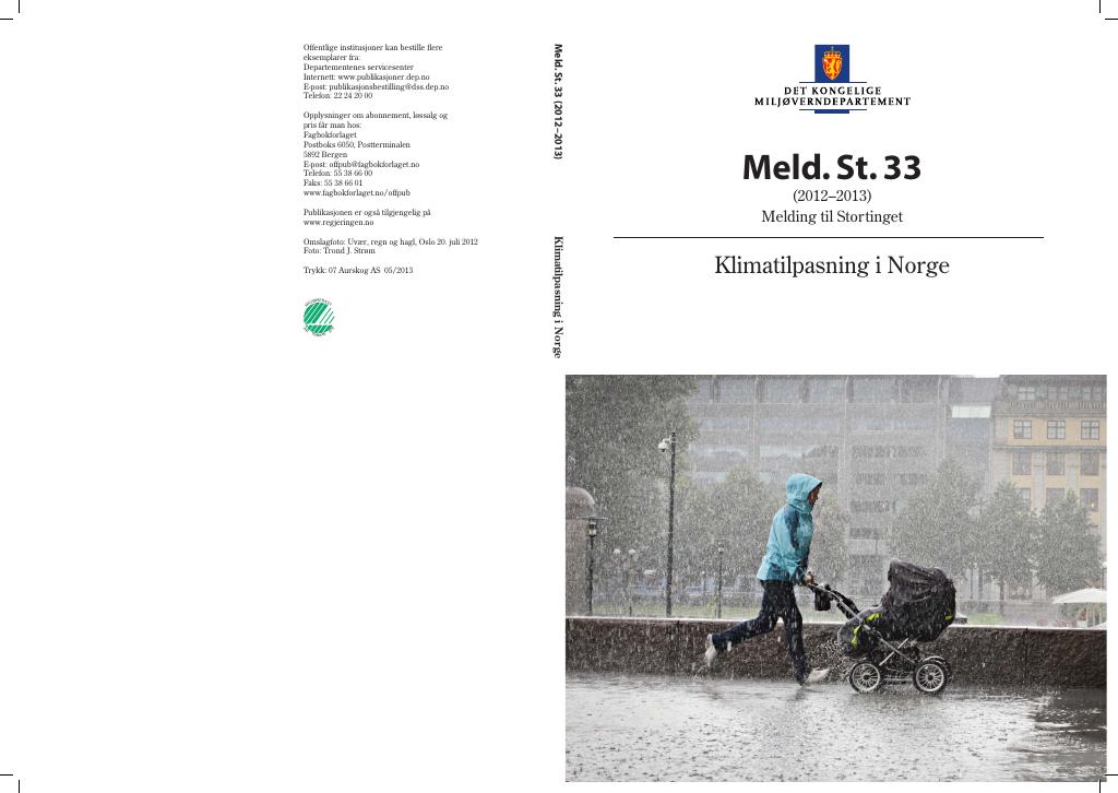 Forsiden av dokumentet Meld. St. 33 (2012–2013)