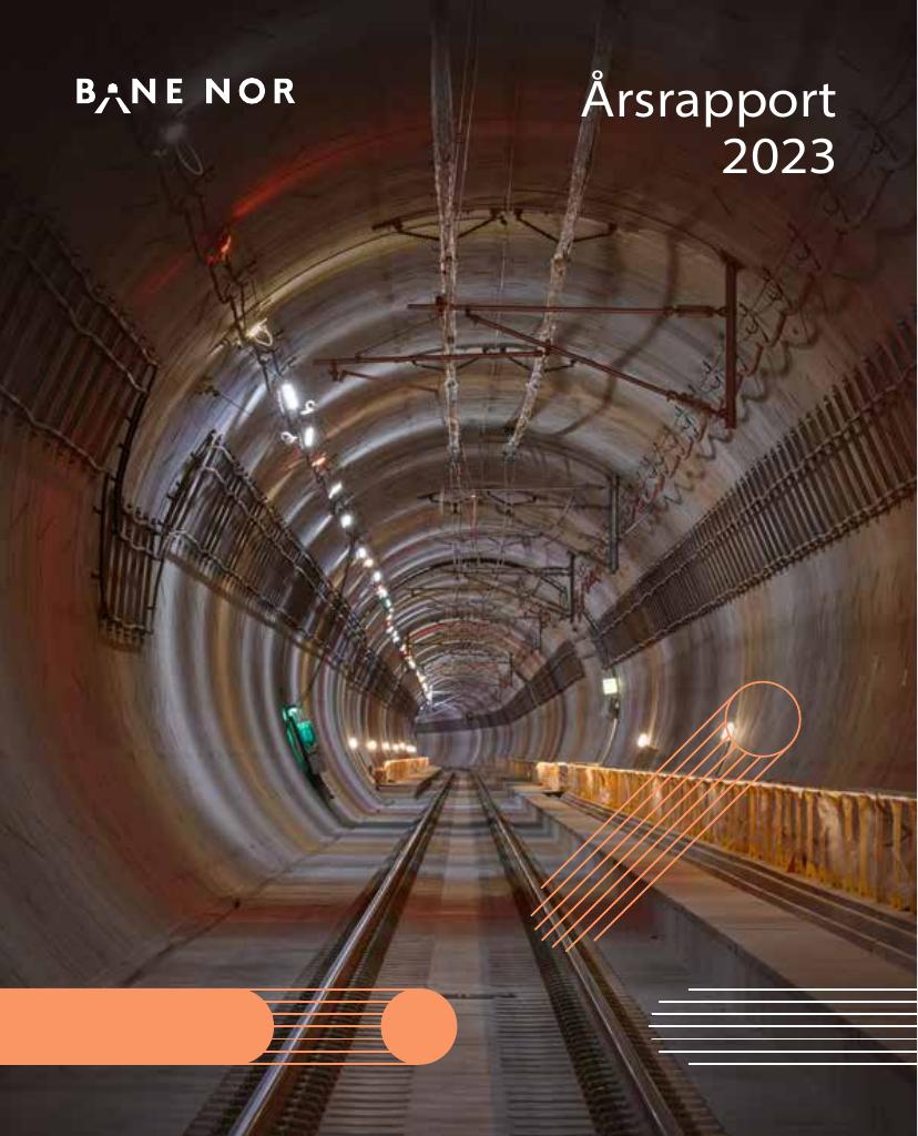 Forsiden av dokumentet Årsrapport Bane NOR 2023