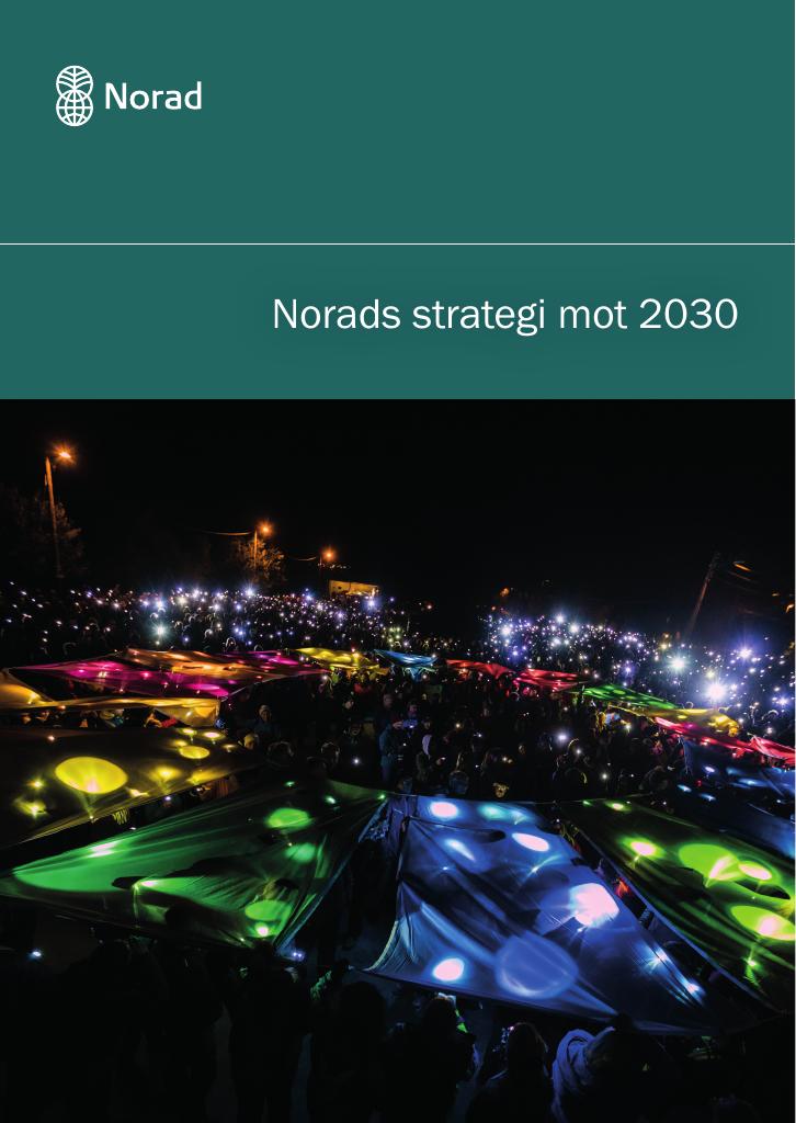 Forsiden av dokumentet Norads strategi mot 2030