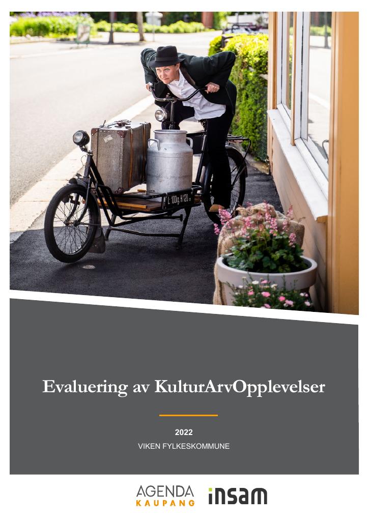 Forsiden av dokumentet Evaluering av KulturArvOpplevelser