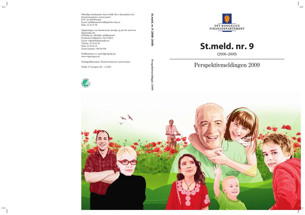 Forsiden av dokumentet St.meld. nr. 9 (2008-2009)